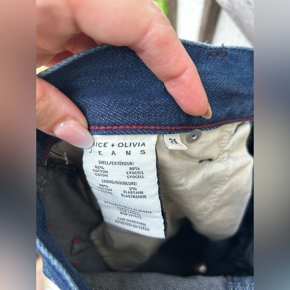 Alice + Olivia CAY BAGGY DENIM CARGO in Love Train - Picture 9 of 11